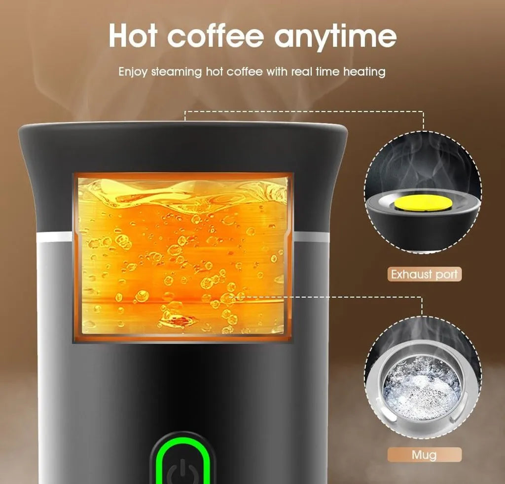 Tragbare 3-in-1 Elektrische Espressomaschine – Perfekt für Reisen, Auto & Büro